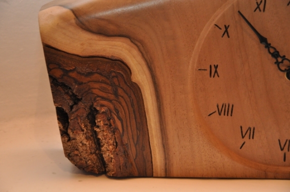 UhrHolzGeschenkeNussvollholzStanduhr