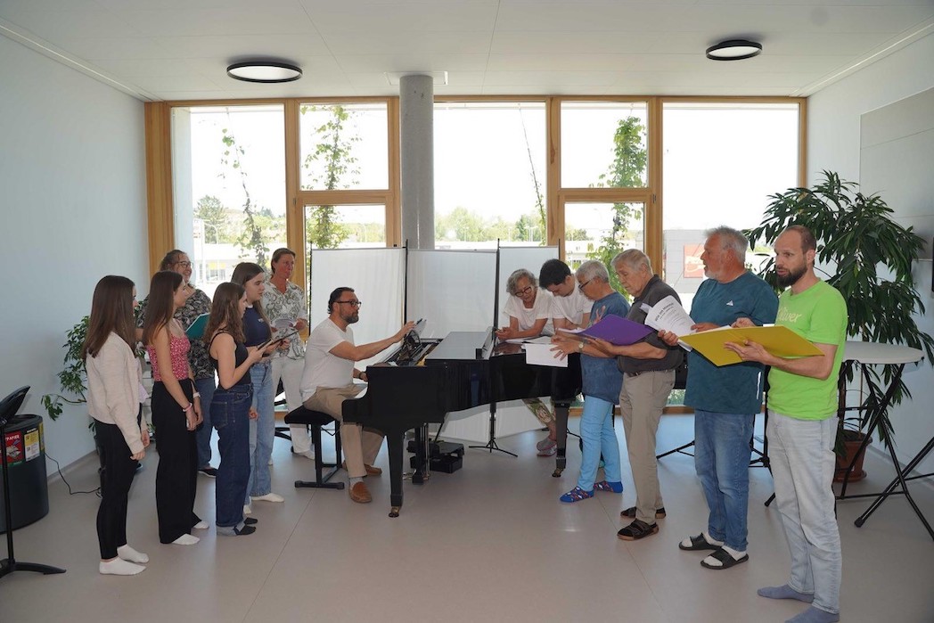 Proben für das Musical "Wie Im Himmel" bei Musical Güssing im Südburgenland. Foto (c) Musical Güssing/Hager Ossi WieImHimmelProbenGuessingFotoMusicalGuessingOssiHager