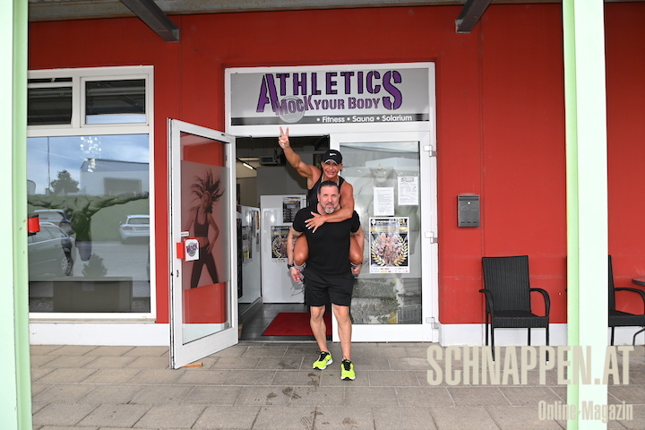 Sonja betreibt das Fitness-Studio in Mattersburg. "Aber ohne Reinhard wäre es nicht komplett", sagt sie. Foto: Prinz, SCHNAPPEN.AT SonjaUndReinhardAthleticsMockFotoPrinzSCHNAPPENat